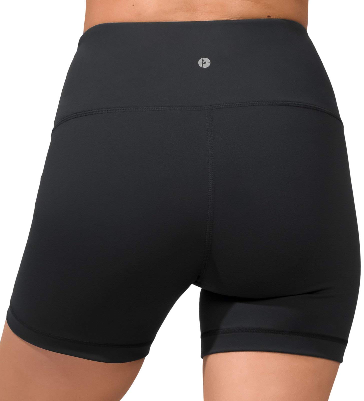 90 Degree By Reflex High Waisted Yoga Shorts for Women - 2 Pack Tummy Control Workout & Running Shorts with Power Flex Fabric | Perfect for Yoga, Gym, Cycling and Active Lifestyle
