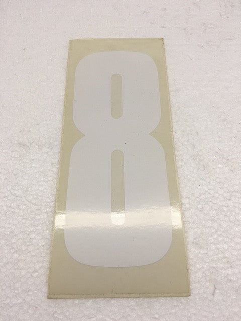 Number Stickers - White with Transparent Background for DIY Crafts, Scrapbooking, and School Projects