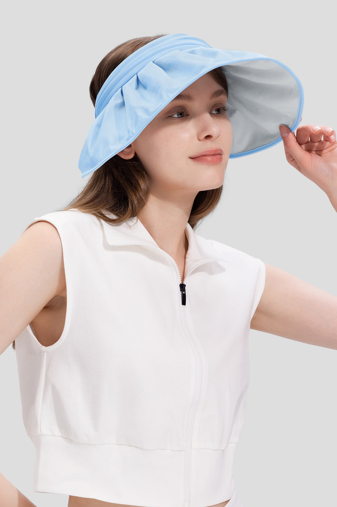 Yuni S24 UPF50+ Women's Sun Visor Hat for Running, Golf, Hiking & Outdoor Activities - UV Protection Summer Sports Hat