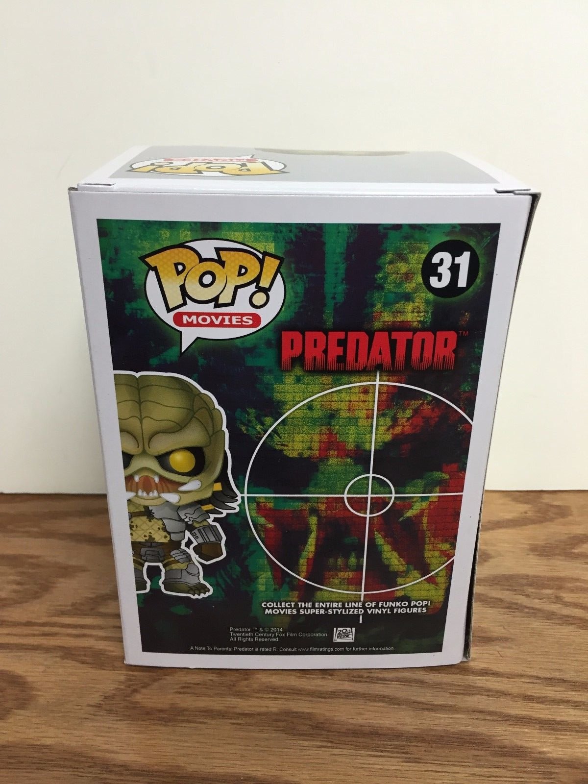 Funko Pop! Movies Predator Clear Green Blood Splatter Vinyl Figure #31 - Hot Topic Exclusive Collectible for Movie Fans & Action Figure Enthusiasts - Perfect for Display, Gifts, and Pop Culture Collections