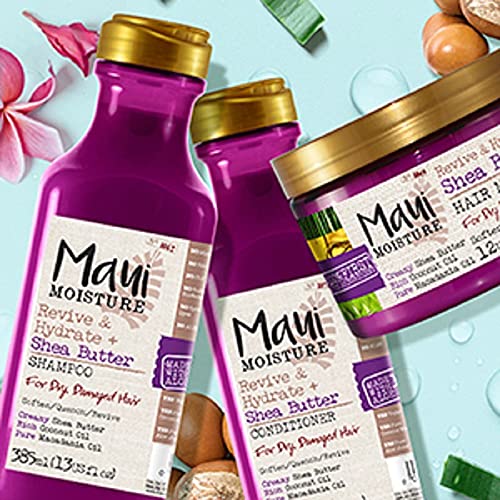 Maui Moisture Aloe Vera & Shea Butter Repairing Conditioner for Damaged Hair - Travel Size 100ml | Deep Hydration & Hair Repair Treatment | Perfect for Vacation, Gym & On-the-Go Hair Care