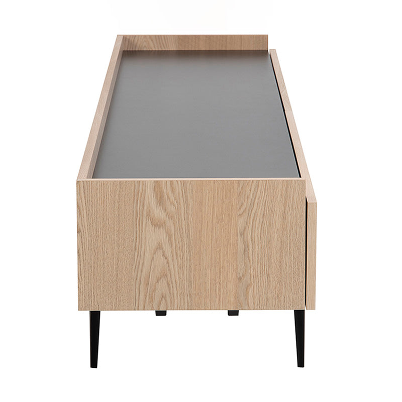 BROGAN 200cm Natural Wood TV Stand Entertainment Unit - Stylish Media Console for Living Room, Bedroom & Home Theater