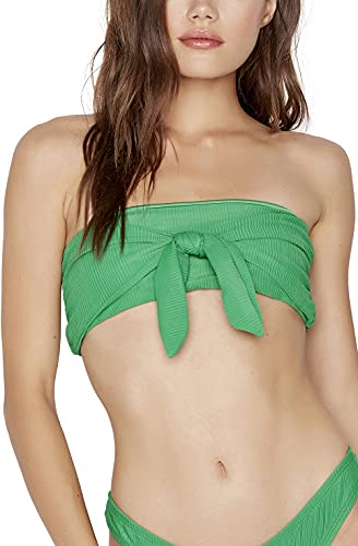 Bandeau W/ Front Knot - Ribbed Emerald