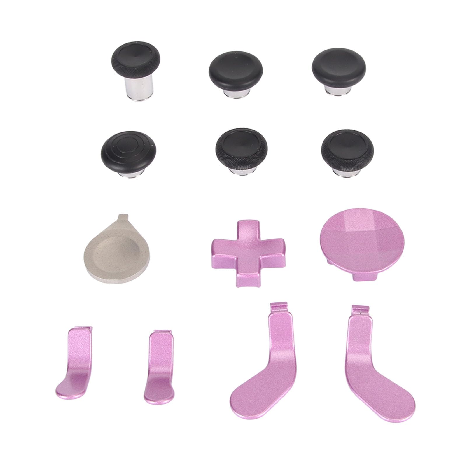 Replacement Thumbsticks for Xbox One Elite Controller Series 2 - 12-in-1 Controller Paddles & Accessories Kit (Purple) - Enhance Gaming Performance for FPS, Racing & Competitive Play