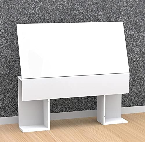 ADHW Headboard with Lateral Storage - Modern Bed Frame Organizer for Small Spaces | Perfect for Apartments, Dorms & Guest Rooms