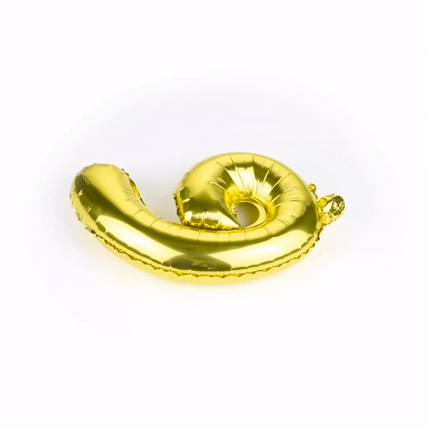 Balloonify Gold Mylar Number 6 Balloon - 16 Inch Large Foil Balloon for Birthday Parties, Anniversaries & Celebrations - 1 Count Box