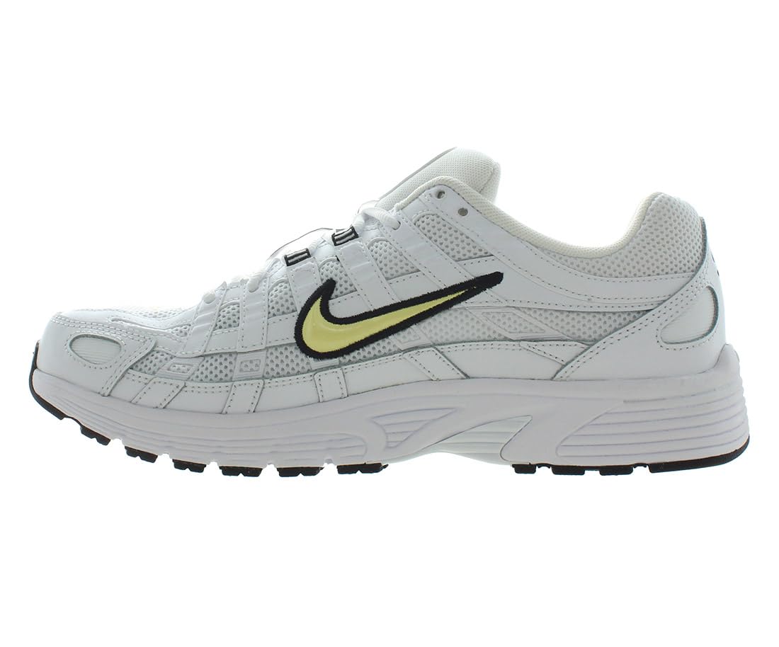Nike P-6000 TRK 3 Unisex Running Shoes - Size 11.5 - White/Lemon Chiffon/Black-White - Lightweight Cushioned Sneakers for Men & Women - Perfect for Jogging, Gym Workouts & Casual Wear