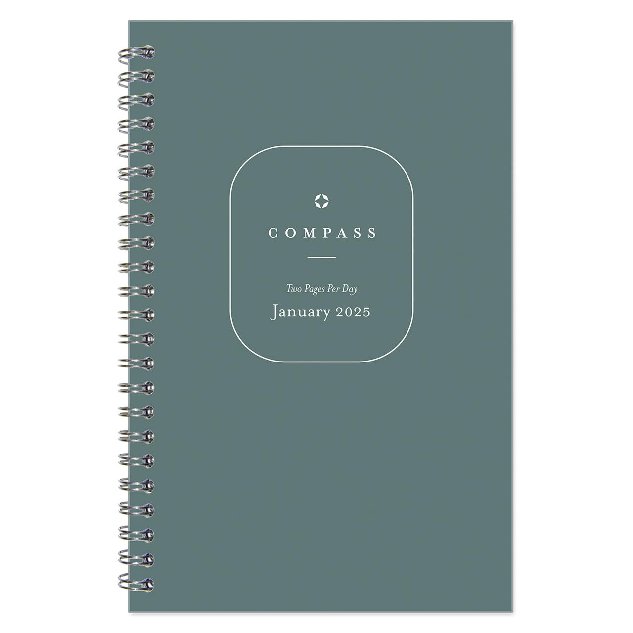 FranklinCovey 2025 Daily Planner - Two Page Per Day Wire-Bound Organizer (Classic, January to December) | Perfect for Goal Setting, Time Management & Productivity | Office, School & Home Use