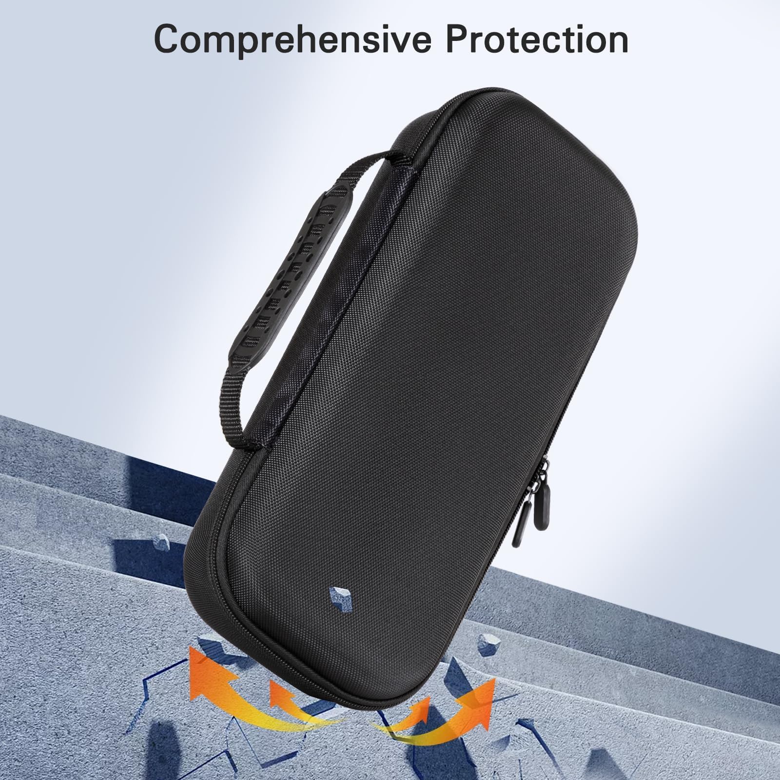 CoBak Hard Protective Carrying Case for PlayStation Portal Remote Player - Includes 2 Screen Protectors, 1 Grip Case, 4 Thumb Grip Caps | Durable PS5 Portal Cover | Perfect for Travel, Gaming Sessions & Storage (Black)