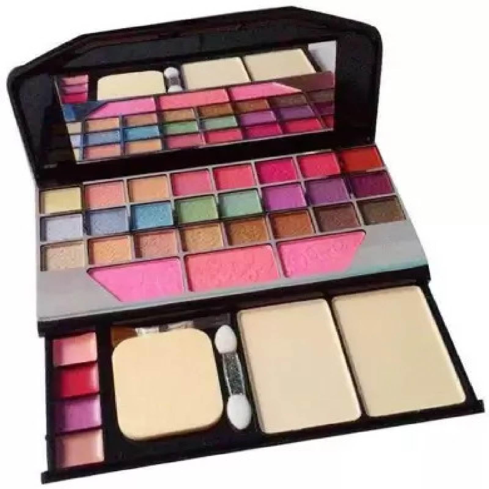 Tya 6155 Professional Makeup Kit with Soft Sponge Blender Puff Set & 30-Pack Wet Wipes Can - Perfect for Makeup Artists, Beauty Enthusiasts & On-The-Go Touch Ups