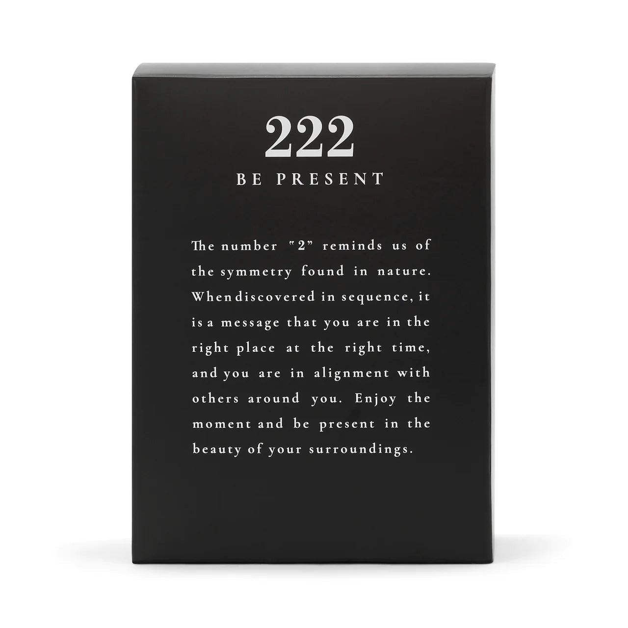 222 Be Present Scented Candle - Aromatherapy Soy Wax Candle for Relaxation, Meditation & Stress Relief - Perfect for Home, Office & Spa Use