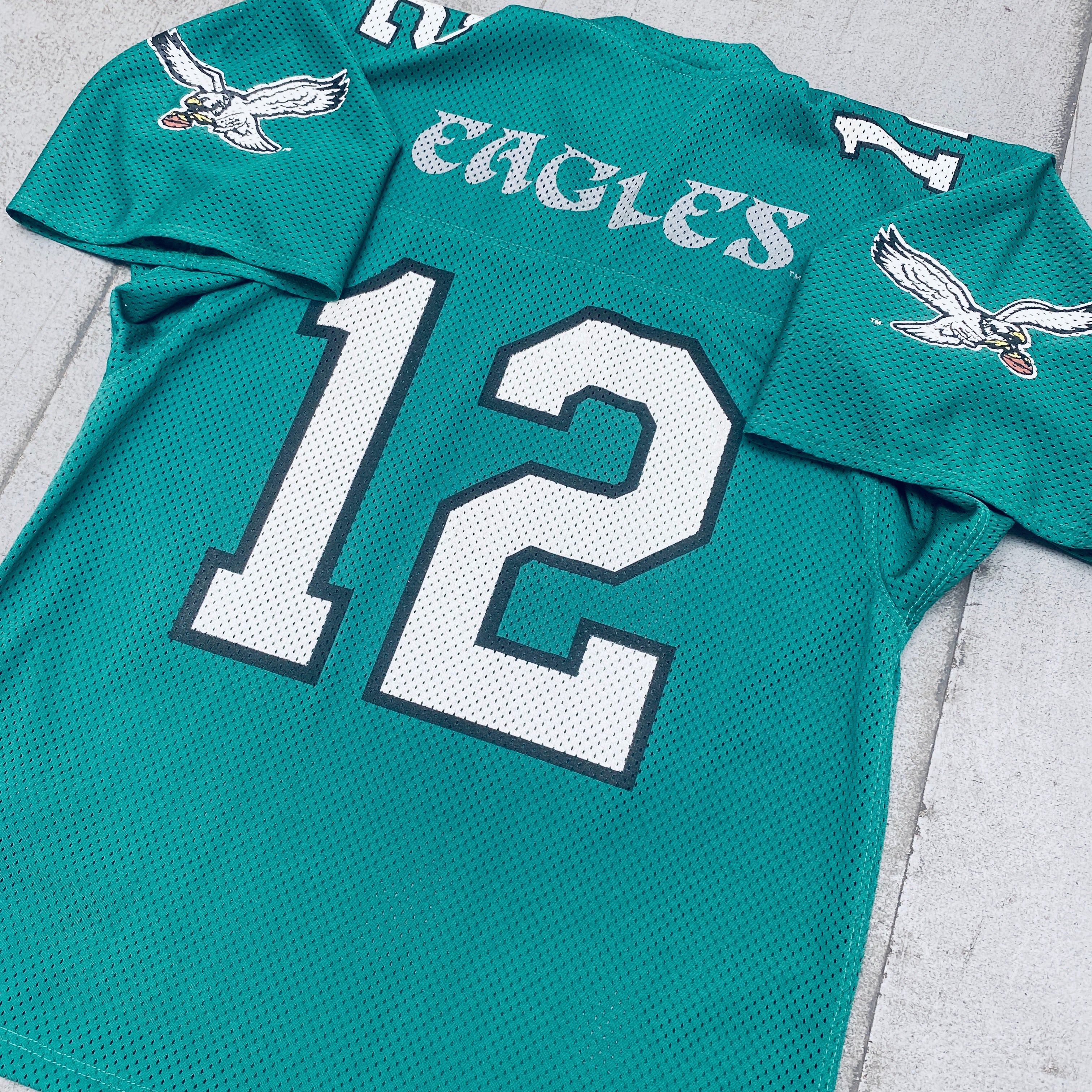 Philadelphia Eagles 1990 Kelly Green Randall Cunningham No. 12 NFL Replica Jersey - Men's Vintage Football Fan Apparel for Game Day & Tailgating