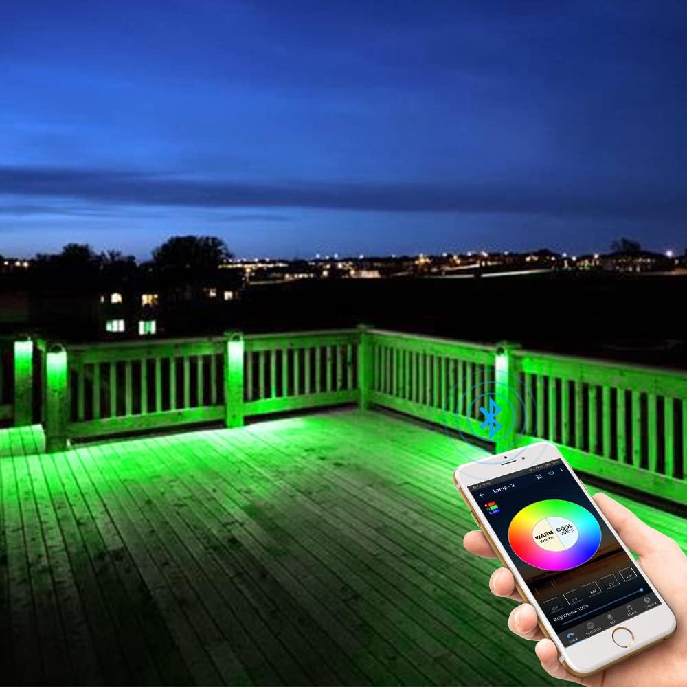 FVTLED WiFi RGBW Controller - Wireless Smart LED Controller Compatible with Android & iOS, Works with RGBW LED Deck Lights - Perfect for Home Lighting, Parties, and Outdoor Decor