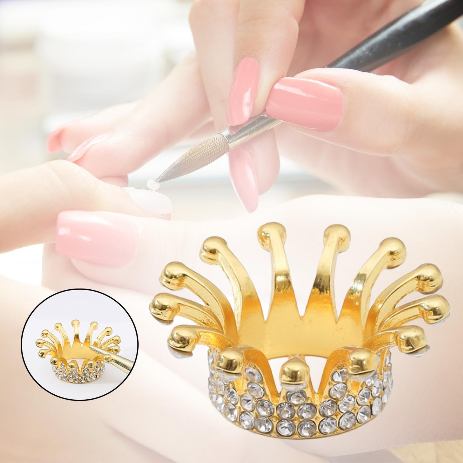 Retro Nail Brush Holder - Silver Nail Art Craft Brush Pen Stand for Salon, Bedroom, Home & Dorm | Organize Your Nail Tools in Style