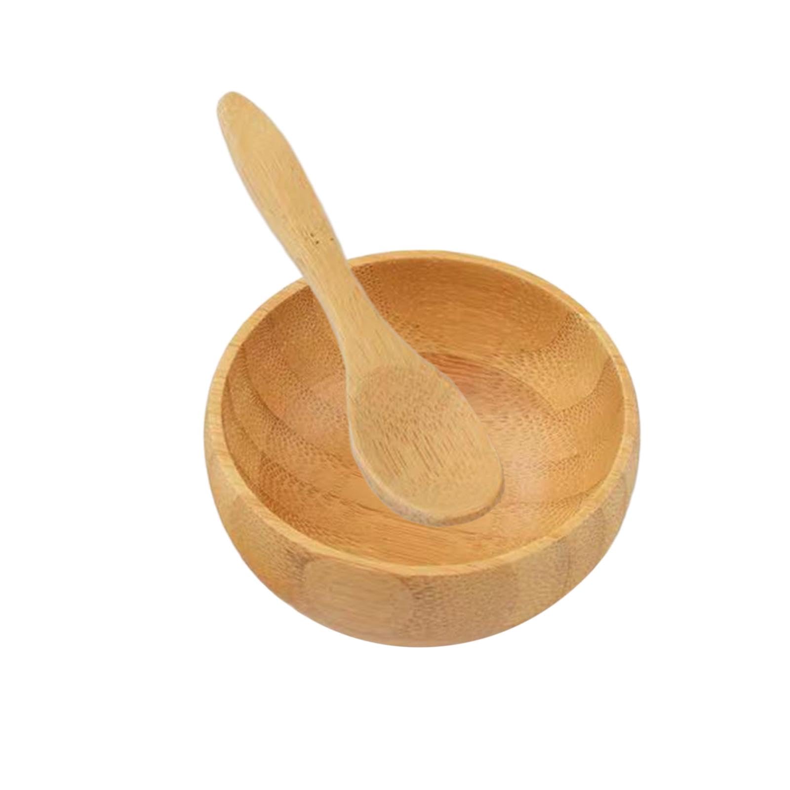 Premium Bamboo Mask Mixing Bowl Set with Spoon - Natural Skincare Tools for DIY Face Masks & Beauty Treatments - Perfect for Home Spa, Self-Care, and Professional Salon Use