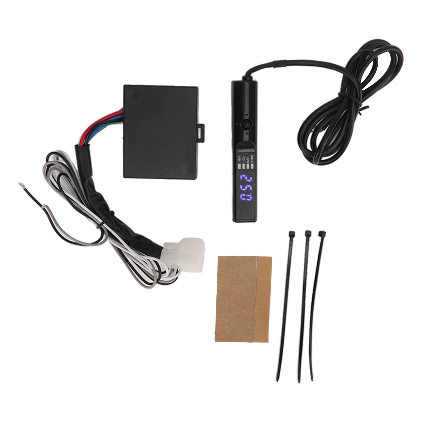 12V Auto Turbo Timer Control Kit with LED Digital Display - Engine Start Timer & Flameout Delay for Cars (Blue Light) - Perfect for Performance Tuning & Engine Protection