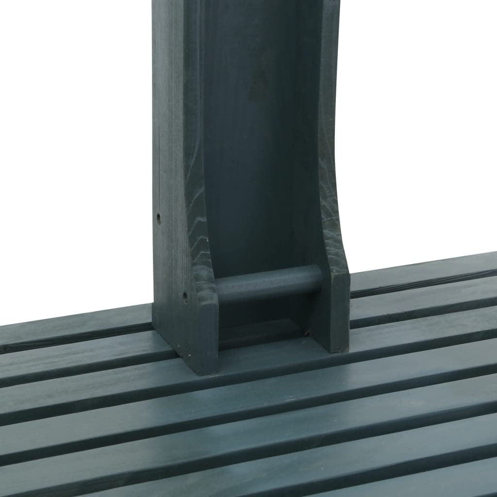 Premium Anthracite Wooden Garden Shower - Outdoor Bathing Solution for Patio, Backyard & Poolside Relaxation