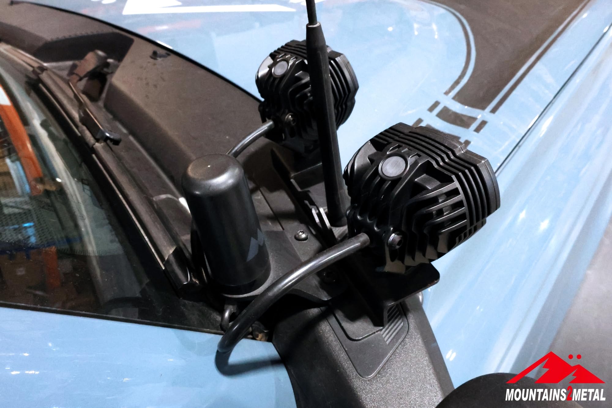 2021+ Ford Bronco A-Pillar Light Brackets - Universal Fit for Most Aftermarket Pod Lights | No Drilling Required | Made in USA | Perfect for Off-Roading & Night Driving