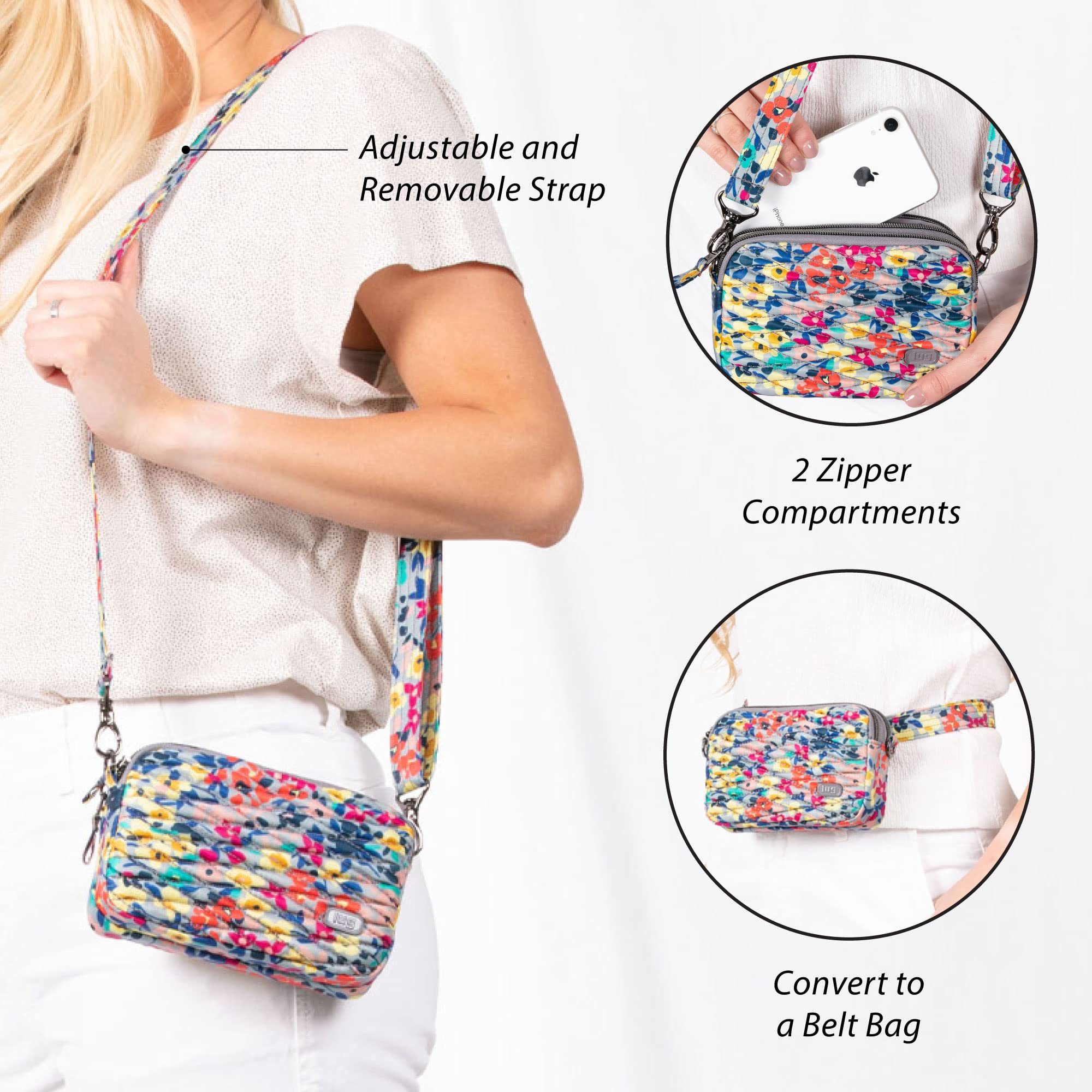 Lug Coupe Cross Body Bag for Women - Stylish & Lightweight Shoulder Purse - Perfect for Travel, Work, and Everyday Use