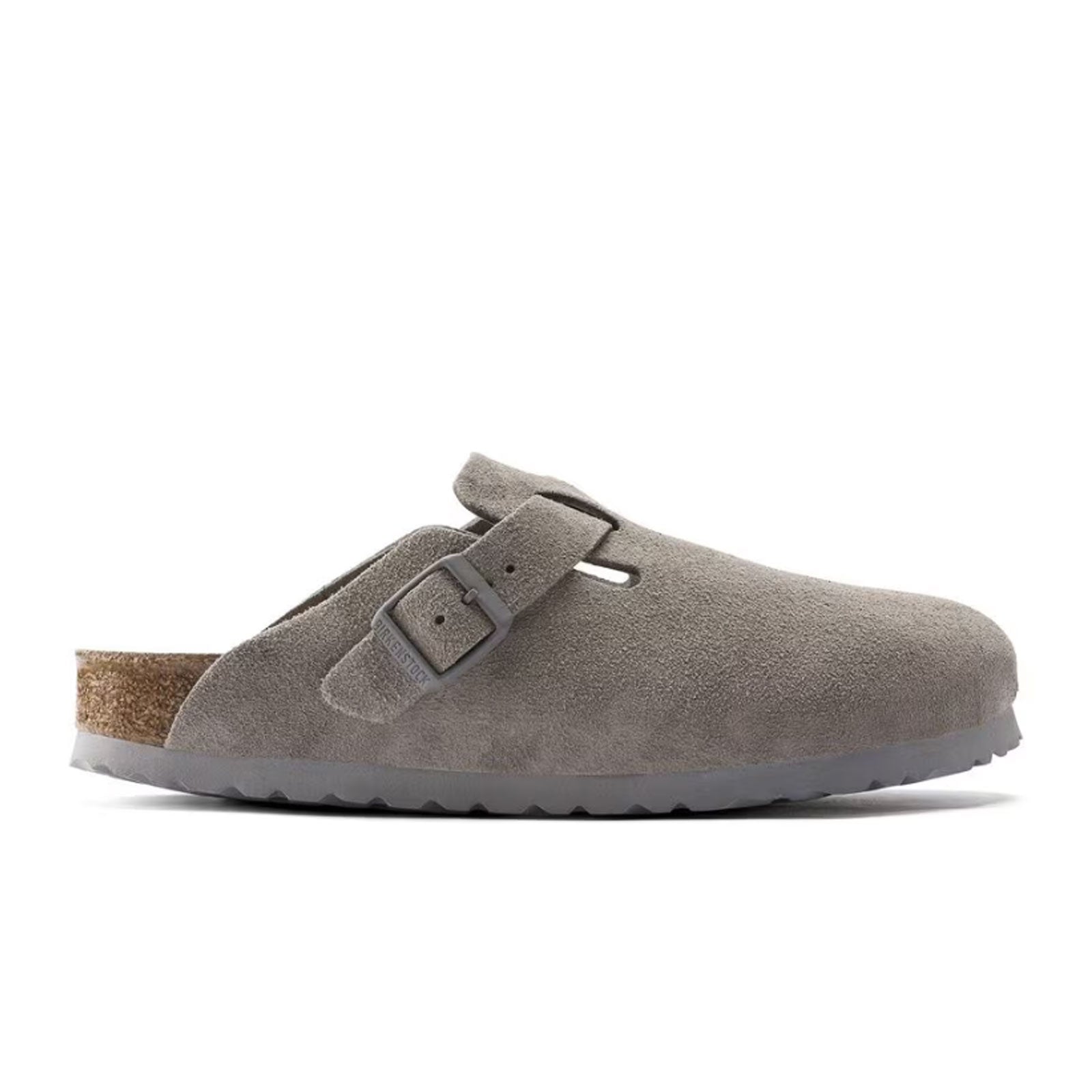Birkenstock Boston Soft Footbed Narrow Clog for Women - Stone Coin Suede | Comfortable House Slippers & Indoor/Outdoor Casual Shoes for Relaxing at Home or Running Errands
