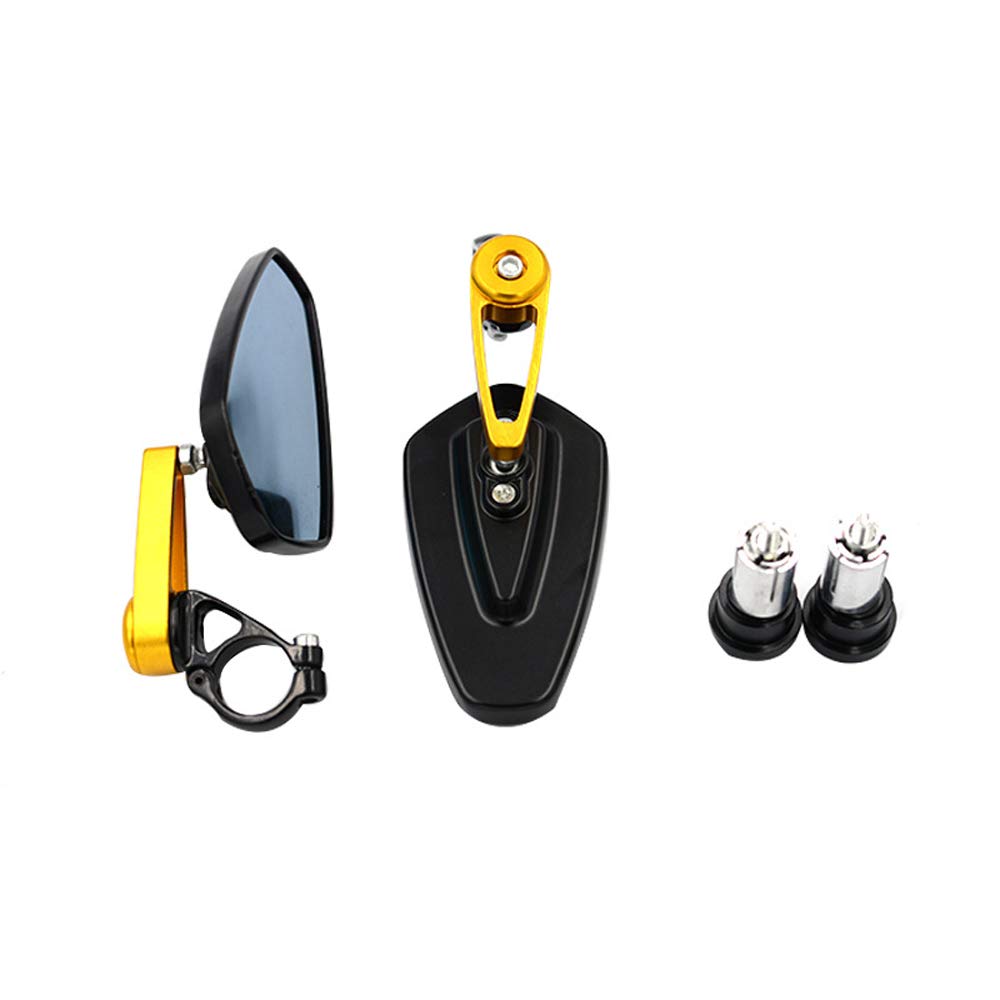 22MM Black Retro Handlebar Mirror for Motorcycle - Universal Rear View Mirror for Harley, Cruiser, Chopper - Perfect for Safe Riding & Custom Bike Upgrades