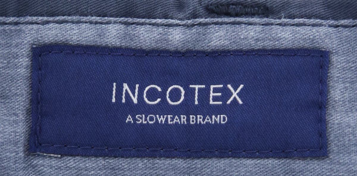 Incotex Navy Blue Solid Slim Fit Men's Dress Pants for Business & Office Wear - Comfortable & Stylish Formal Trousers for Work & Professional Occasions