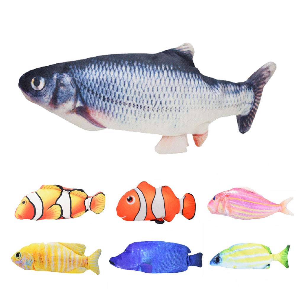 VARWANEO Electric USB Cat Toy - Jumping Fish Simulation for Cats, Interactive & Funny Pet Toy - Perfect for Indoor Play & Exercise