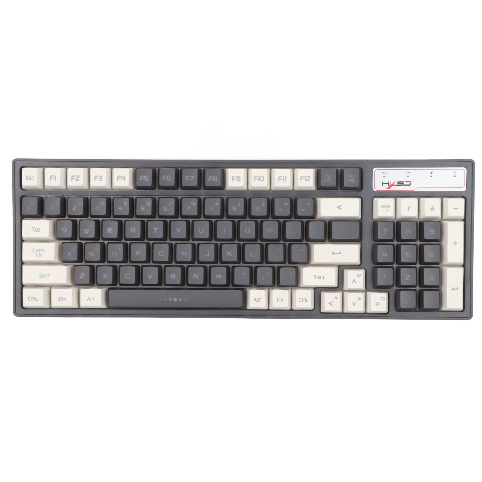 2.4G Wireless RGB Mechanical Gaming Keyboard - 96 Keys Ergonomic Rechargeable Keyboard with Multifunctional Key Combos for PC Gamers | Perfect for FPS, MOBA & Office Work