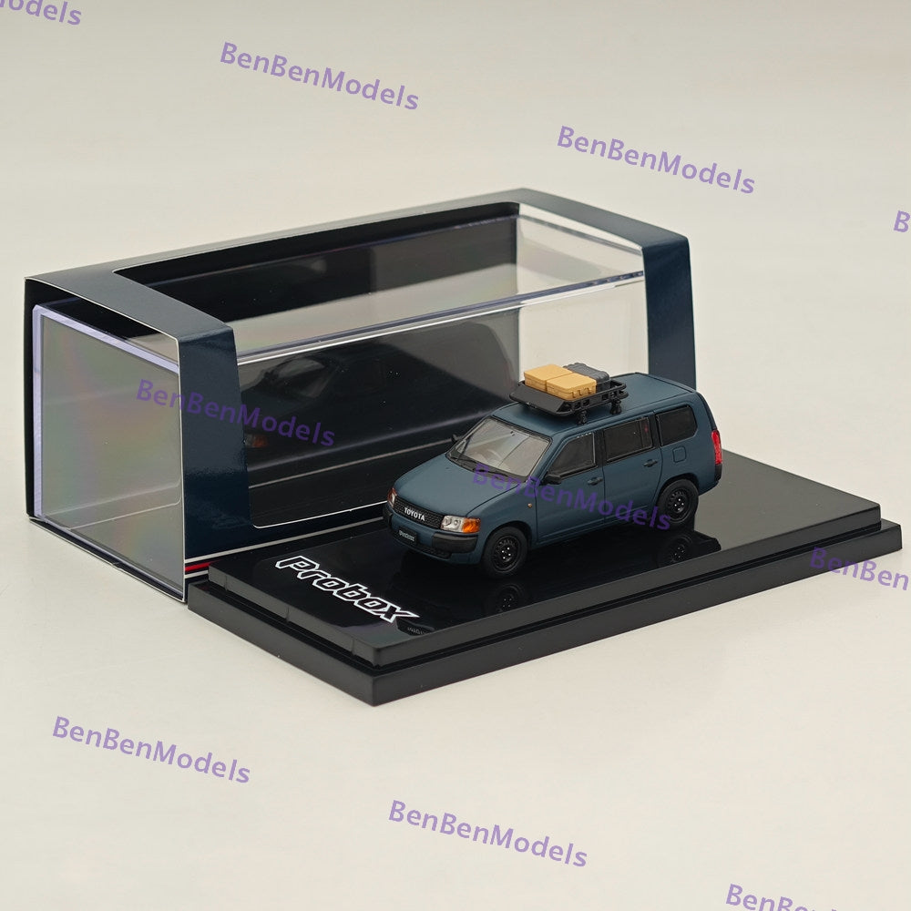 1/64 Scale Hobby Japan Toyota Probox Customized Version Matte Blue Diecast Model Car HJ643062BL - Perfect for Collectors, Display, and Toy Car Enthusiasts