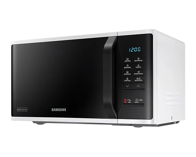 Samsung 20L 800W White Countertop Microwave Oven - Perfect for Small Kitchens, Dorms & Offices