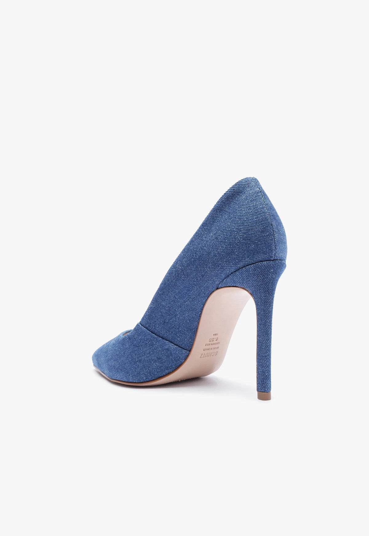 Women's High Heel Denim Pumps - 3.9 Inch Block Heel for Comfort & Style | Perfect for Office, Parties & Date Nights
