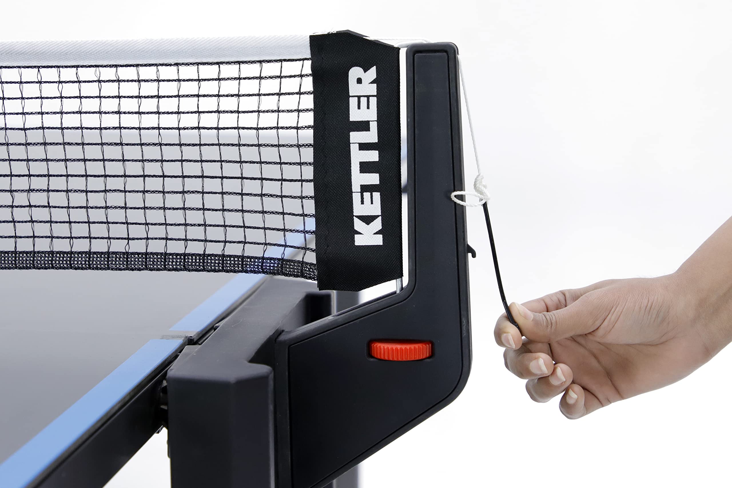 KETTLER Outdoor 4-Player Table Tennis Table with 2 Paddles & Balls - Perfect for Backyard, Patio & Family Game Nights