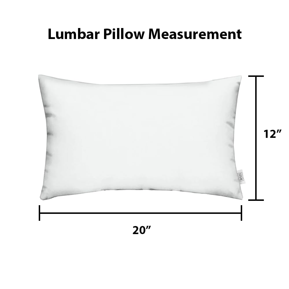 RSH DECOR: Sunbrella Lumbar Throw Pillows Set of 2 - 20