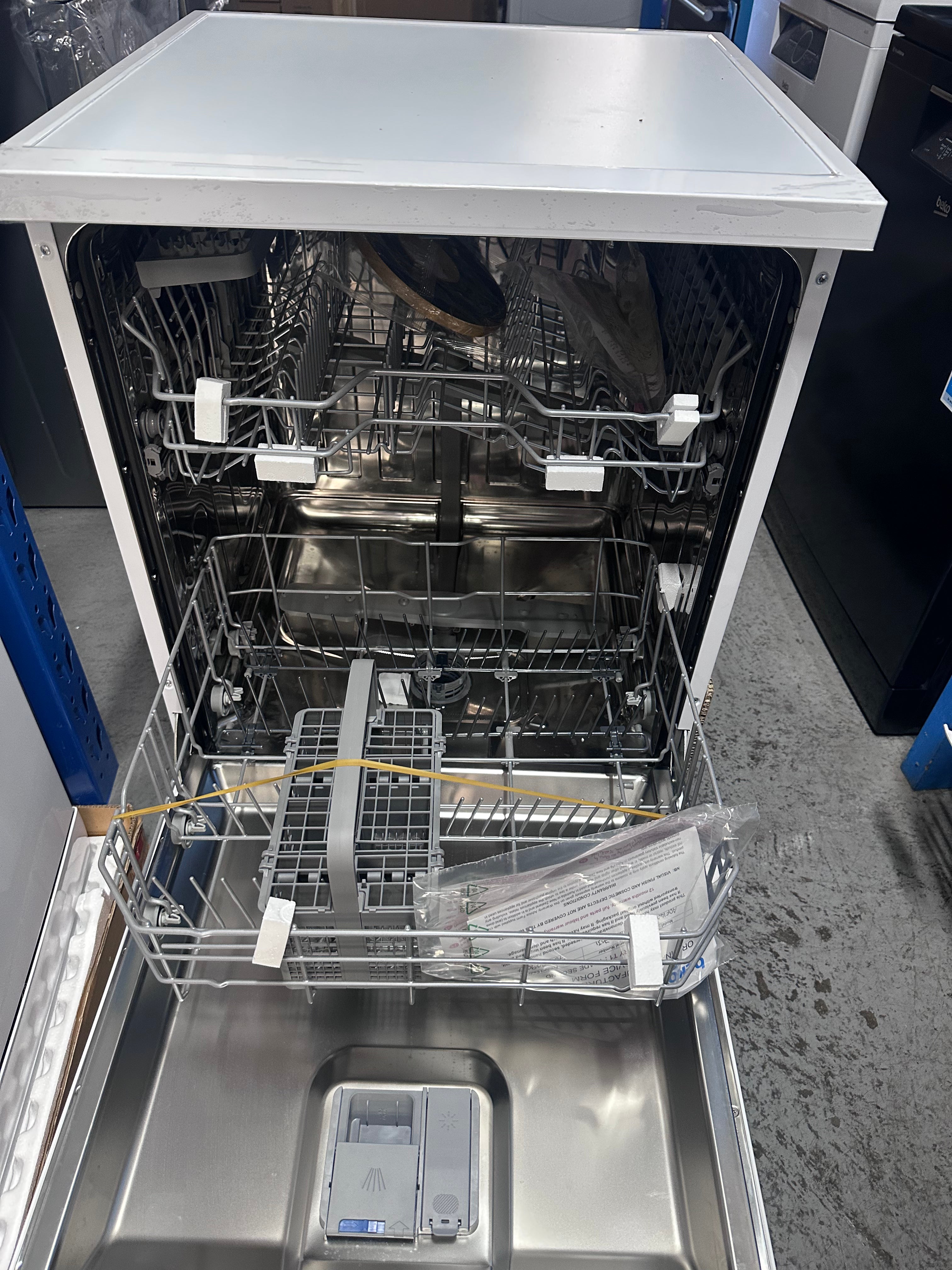 Altus 60cm Freestanding White Dishwasher ADF140W - European Made, Factory Second | Perfect for Small Kitchens & Apartments
