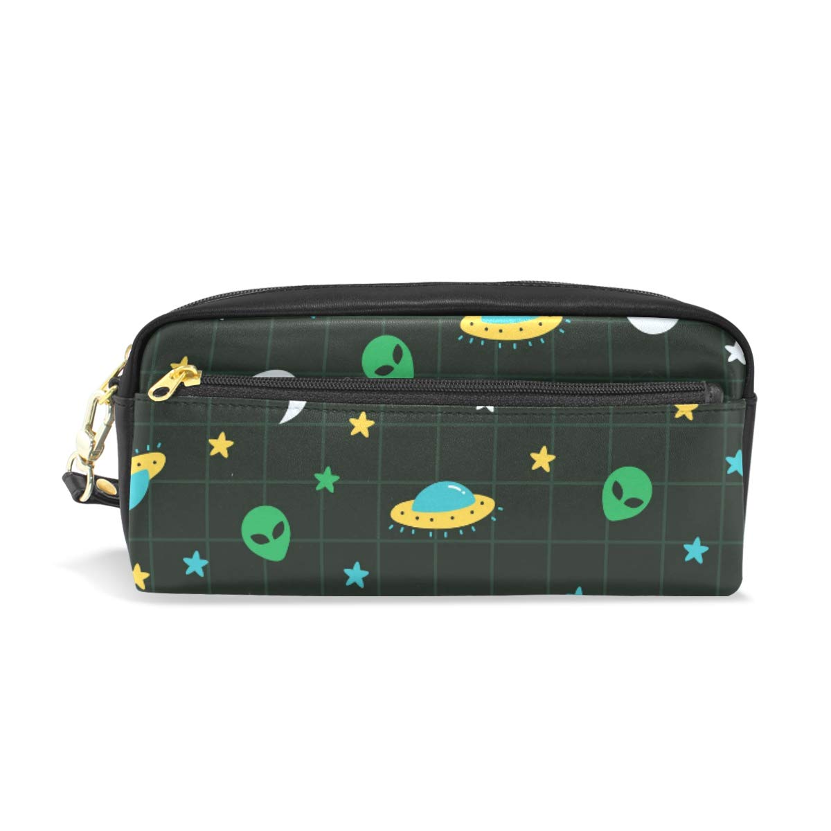 Alien Pencil Case Large Capacity with Double Zippers - for School, Office & Travel