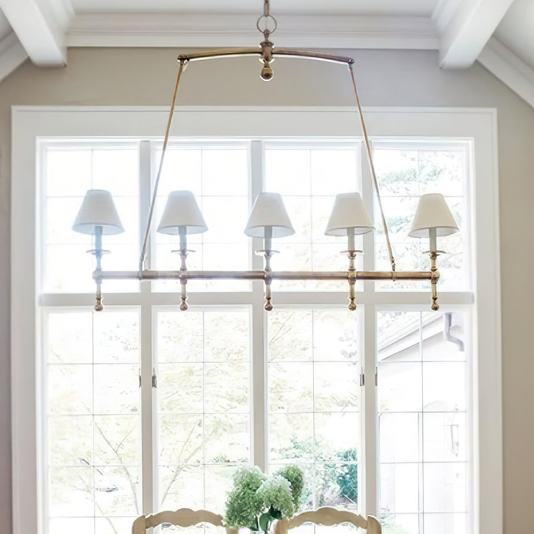 Etoile Linear Chandelier - Modern Crystal Ceiling Light Fixture for Dining Room, Living Room & Bedroom | Elegant LED Lighting for Home Decor
