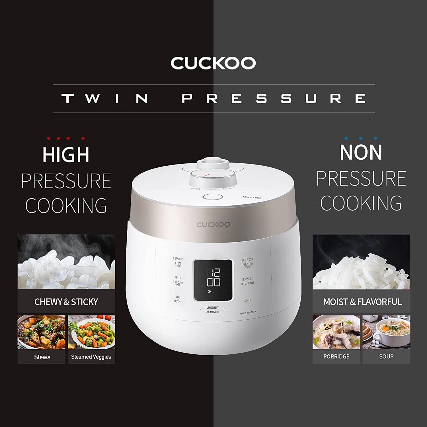 Refurbished HP CRP ST1009F 10-Cup Twin Pressure Rice Cooker - Grade C | Perfect for Small Kitchens, Dorm Rooms & Family Meals