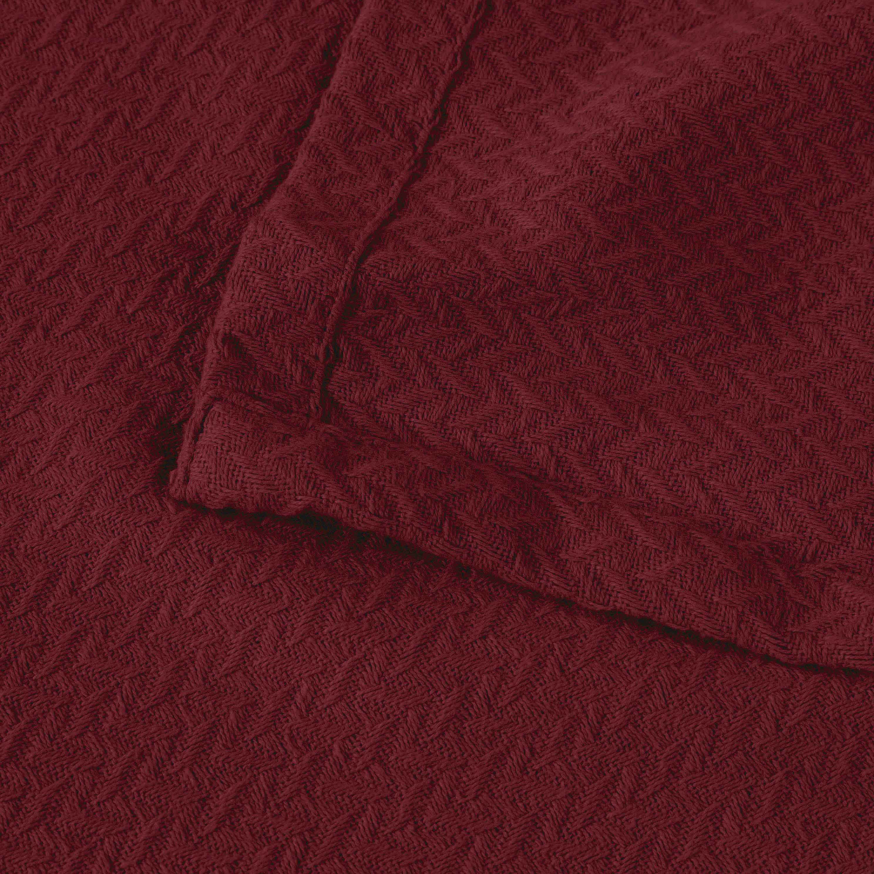 Premium Nobel Cotton Textured Chevron Lightweight Woven Blanket - Soft & Breathable Throw for Sofa, Bed, or Outdoor Picnics - Cozy Home Decor & Travel Companion