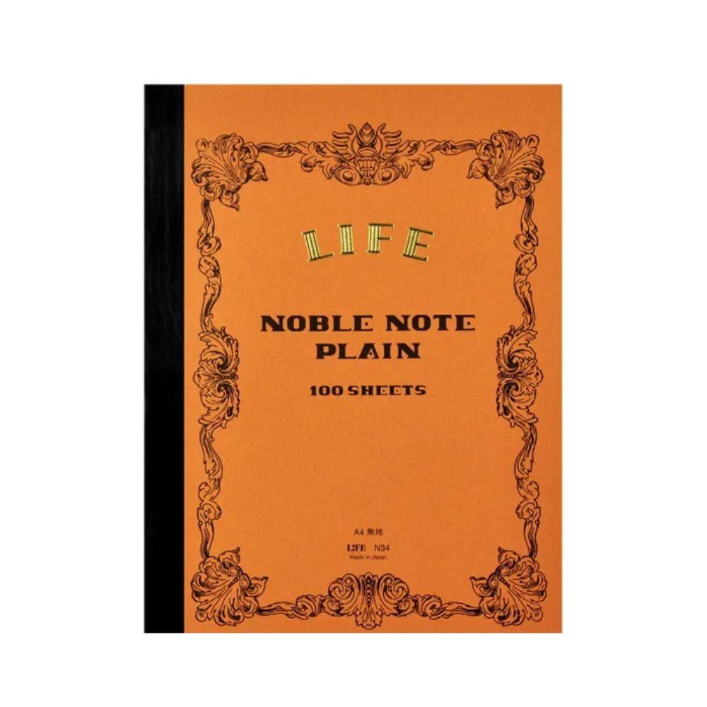 Premium A4 Unruled Notebook - 100 Sheets of High-Quality Writing Paper for Journaling, Note Taking & Sketching | Life Noble N34 | Ideal for Office, School & Creative Projects