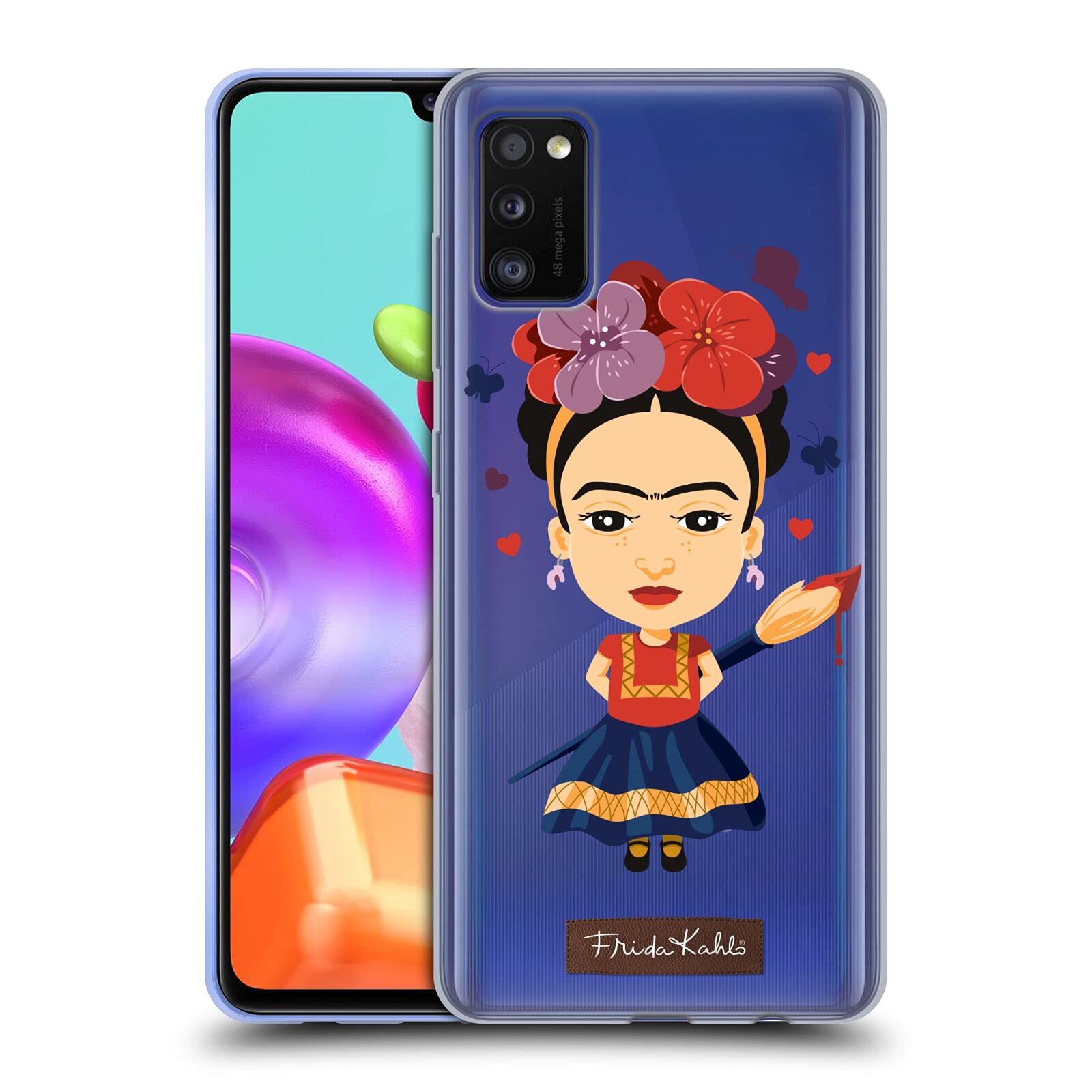 Officially Licensed Frida Kahlo Samsung Galaxy A41 (2020) Soft Gel Phone Case - Durable Protective Cover with Artistic Design - Perfect for Everyday Use, Travel & Gift Giving