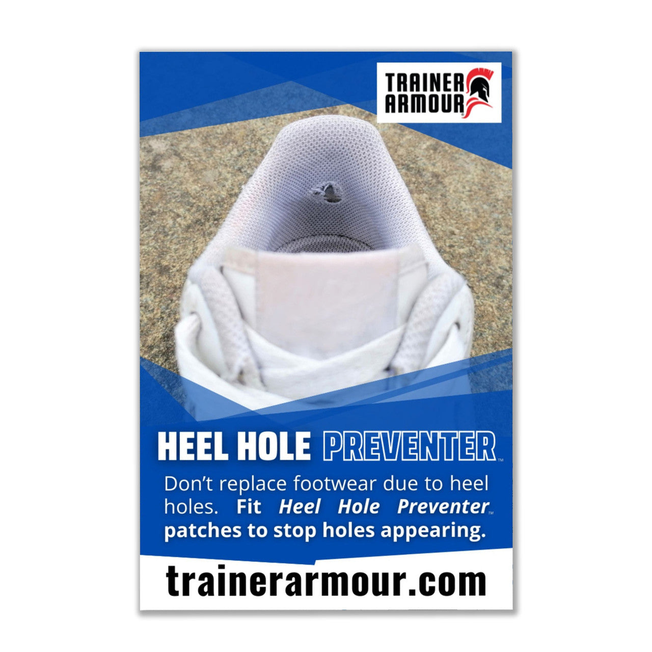 Trainer Armor Heel Hole Preventer - Durable Shoe Protector for Sneakers & Running Shoes | Prevent Heel Wear & Tear for Long-Lasting Comfort