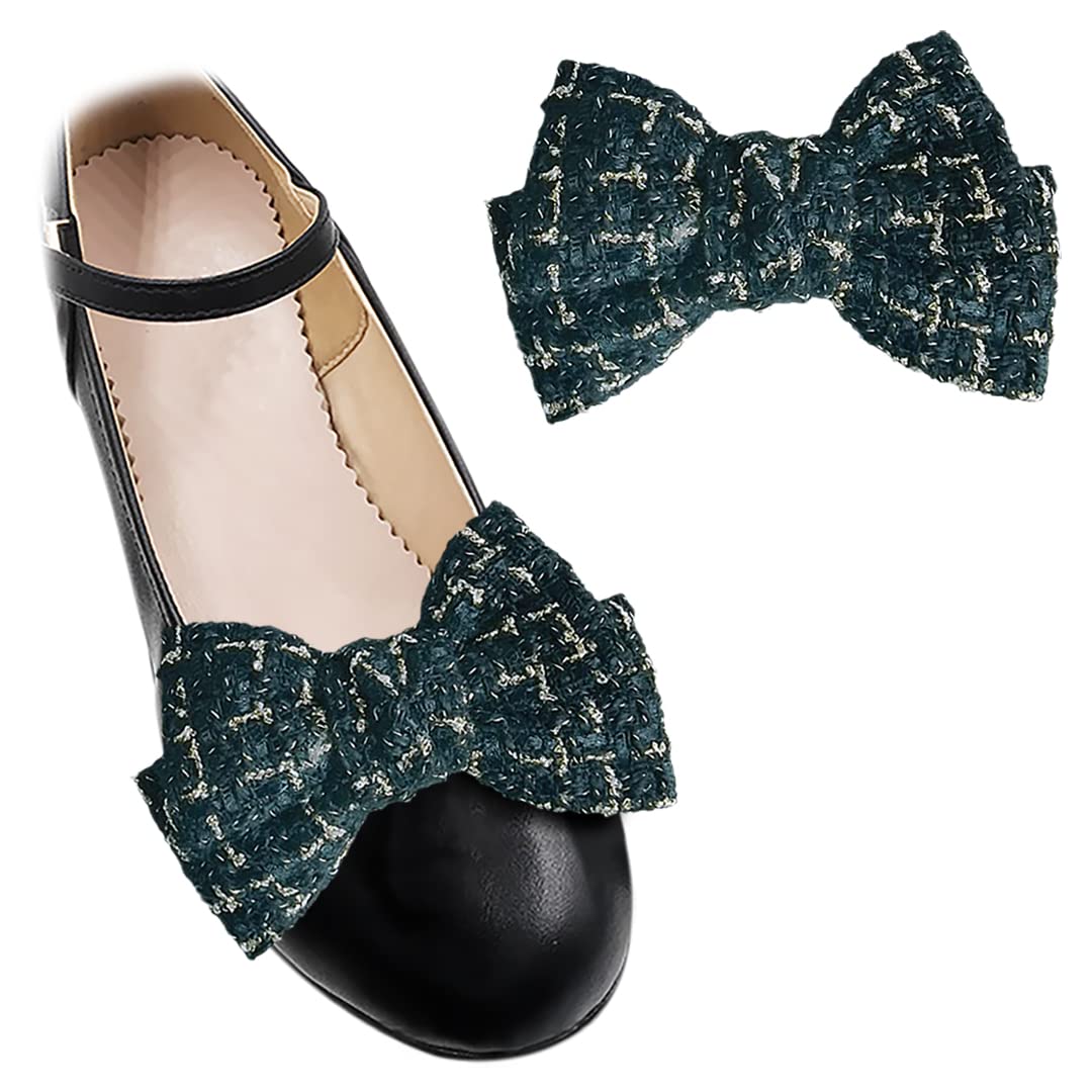 Elegant Golden Bowknot Shoe Charms - Luxury Shoe Accessories for Women, Wedding Pumps Decorations, Unique Shoe Clips - Perfect for Bridal Shoes, Prom Heels & Special Occasions
