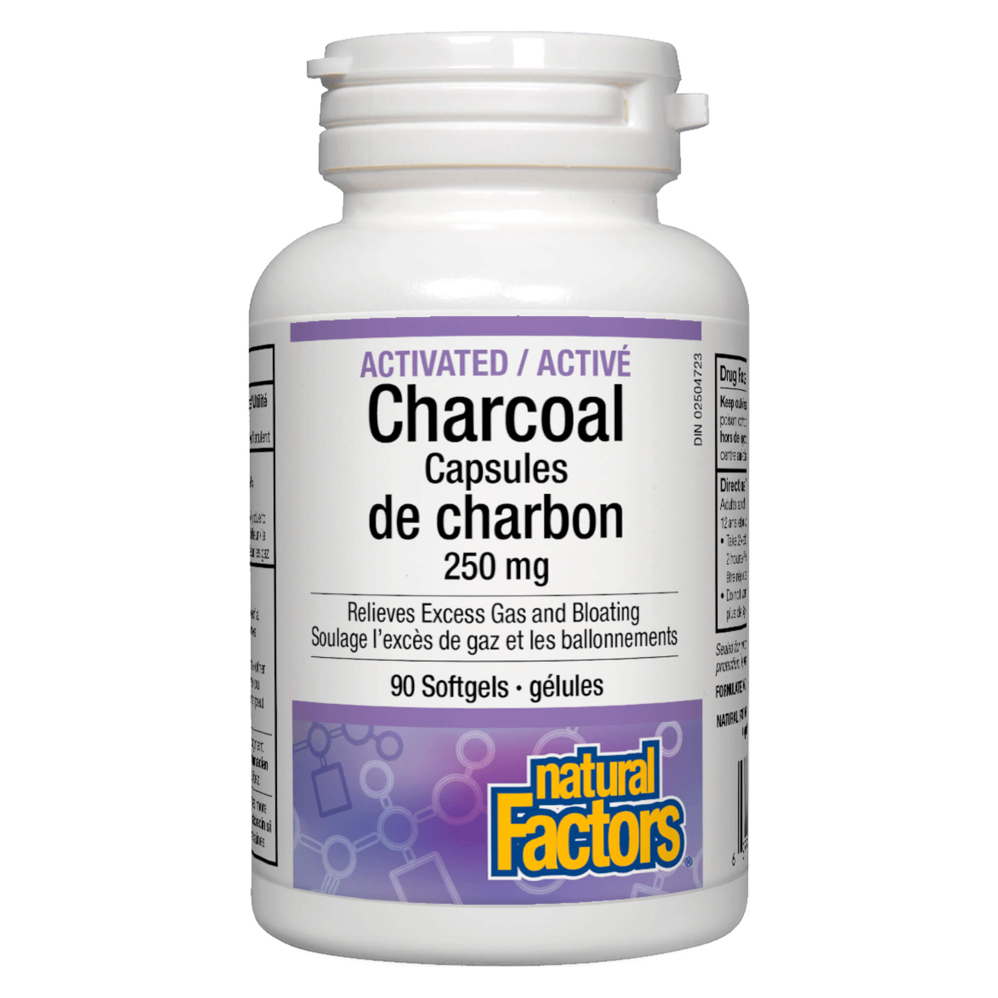 Premium Activated Charcoal 250mg Capsules - Natural Detox & Digestive Support for Cleansing, Bloating Relief & Water Filtration | Vegan, Non-GMO Supplement for Home, Travel & Emergency Kits