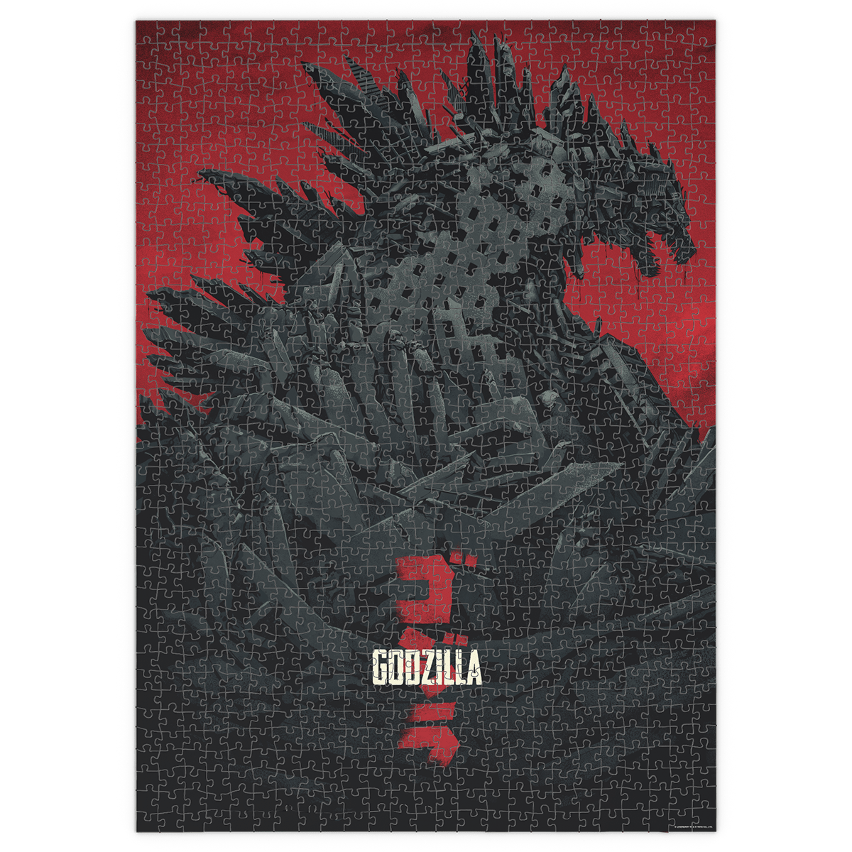 Godzilla 1000 Piece Jigsaw Puzzle for Adults - Challenging Monster Movie Puzzle Game for Family Night & Home Decor