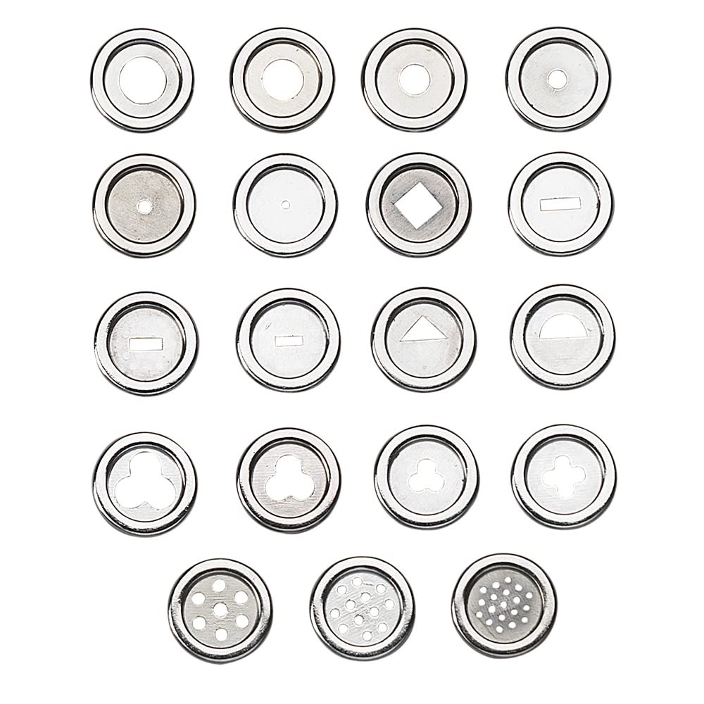 Sculpey Tools Clay Extruder 20-Piece Set - Die Cast Steel Construction for Polymer Oven-Bake Clay - Perfect for DIY Crafts, Jewelry Making & Home Decor Projects - Ideal for Beginners to Advanced Artists