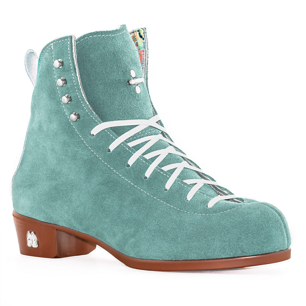 Moxi Jack Quad Skate Boot - Custom Flossy Teal Color - Perfect for Roller Derby, Artistic Skating & Outdoor Rink Fun