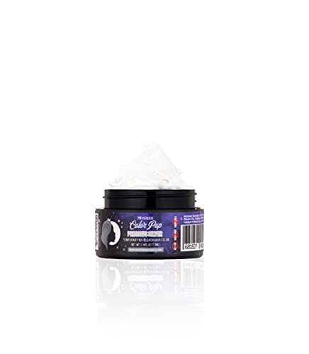 Mysteek Temporary Hair Color for Dark & Light Hair - No Bleach Needed, Wash Out Hair Dye, Precious Silver (0.25 Fl Oz) | Perfect for Parties, Halloween, Cosplay & Everyday Bold Looks
