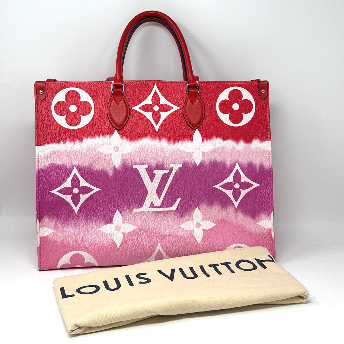 Louis Vuitton Escale OnTheGo GM Tote Bag - Luxury Designer Handbag for Women, Spacious Travel & Work Tote - Perfect for Office, Business Trips & Daily Commute
