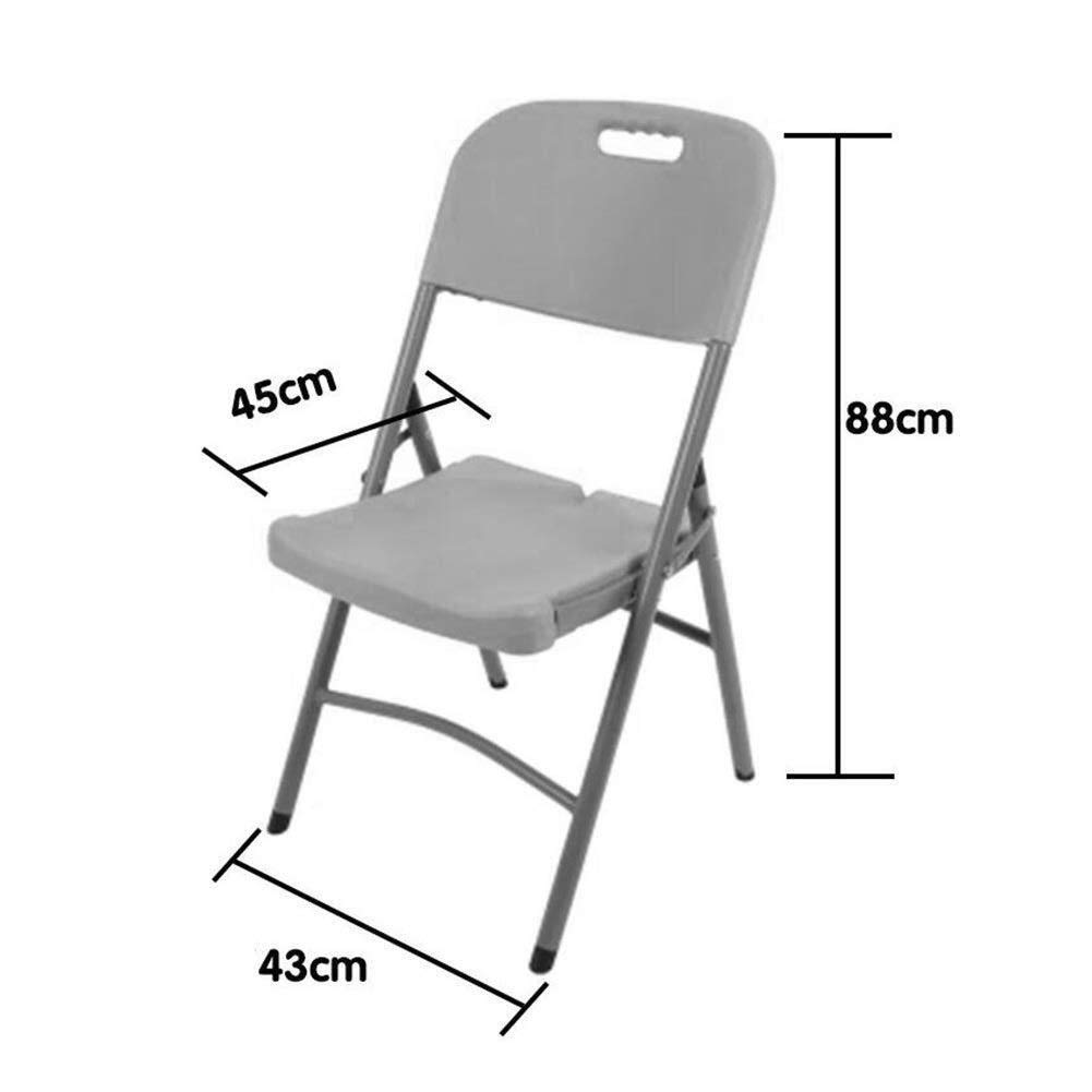 Modern Folding Chair for Office Meeting, Home, Student & Computer Use - Portable Backrest StaChair for Small Spaces, Events & Workspaces