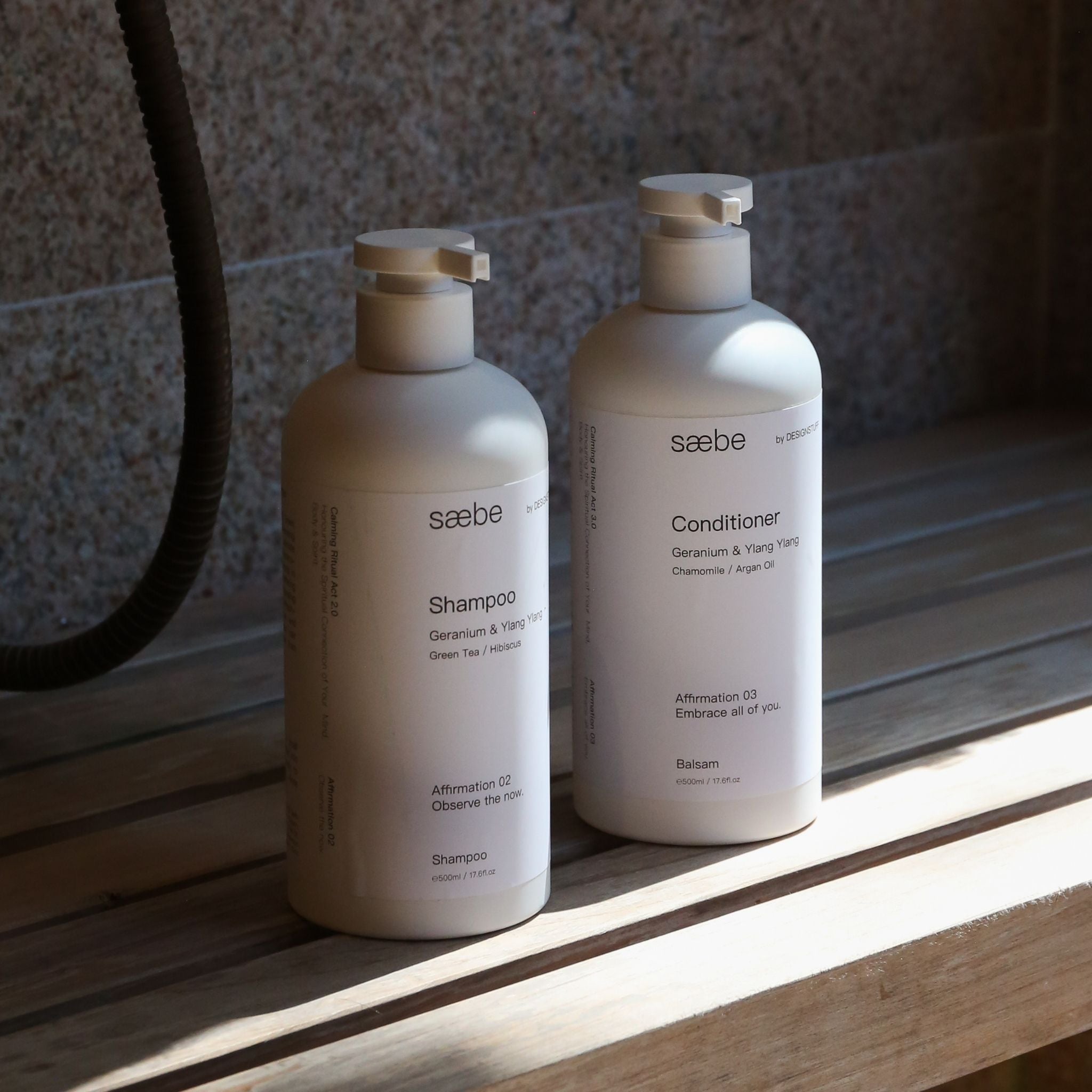 DESIGNSTUFF SaeBe Hair Conditioner with Chamomile & Argan Oil - 500ml Deep Moisturizing Treatment for Dry, Damaged Hair - Perfect for Daily Use & Salon-Quality Results at Home